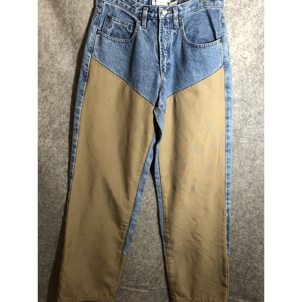 Columbia Jeans Mens 30x32 Blue Denim Field Hunting Brush Guard Pants Workwear